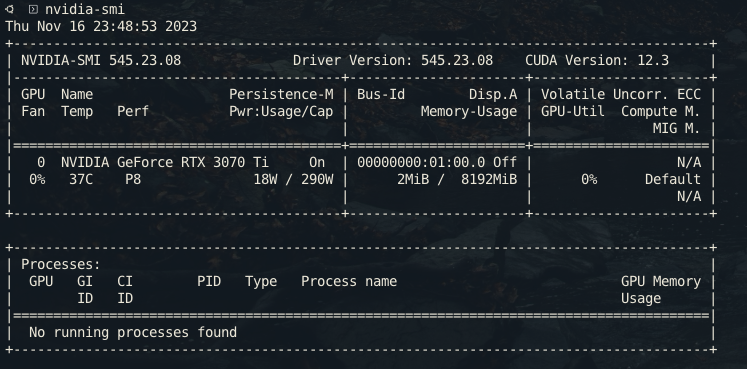 nvidia-smi